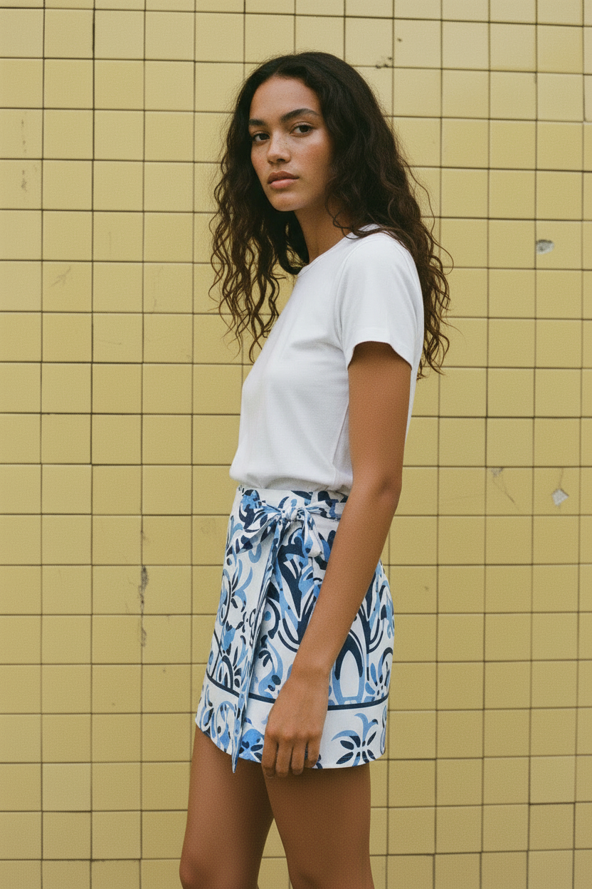 Minifalda print lazada