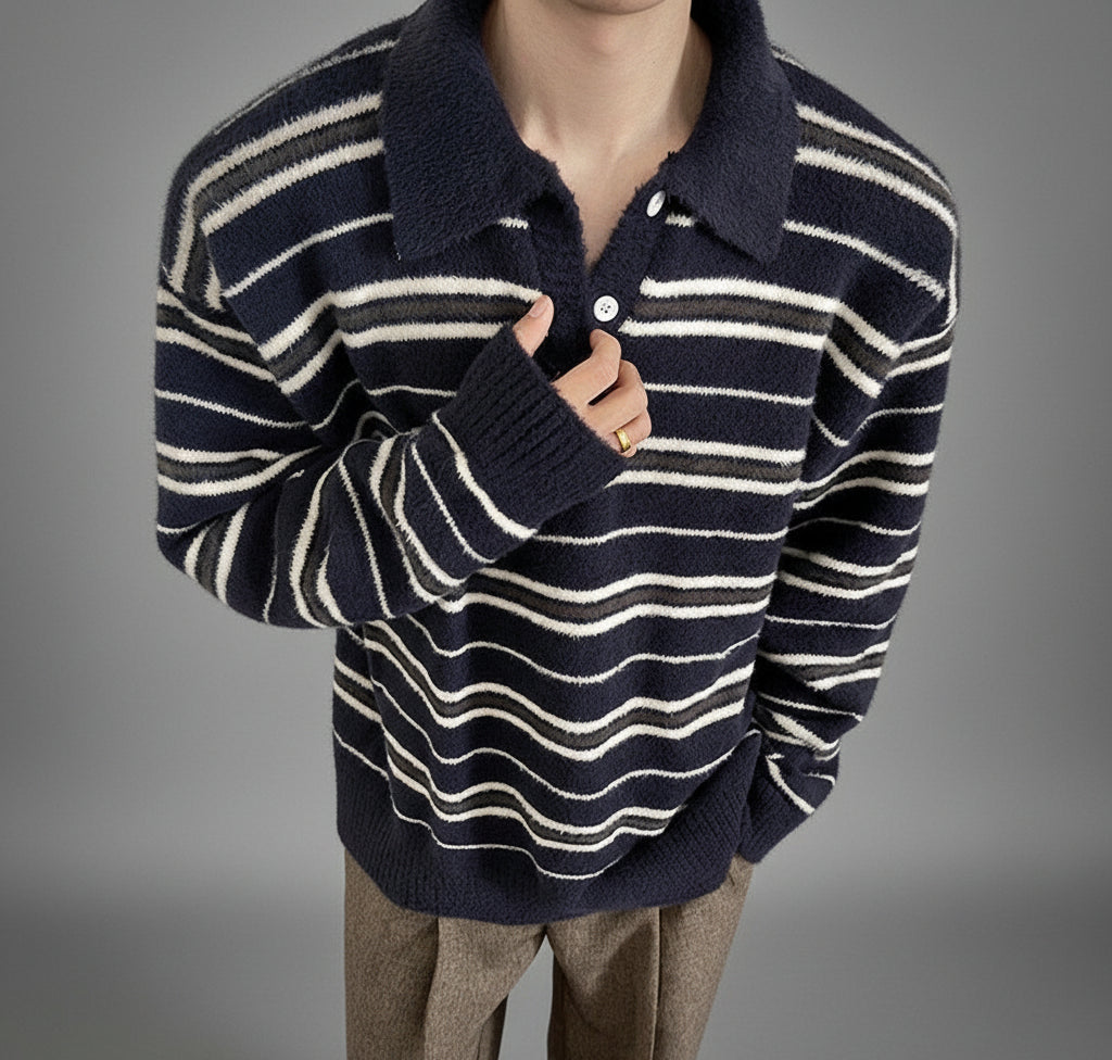 Suéter punto rayas
