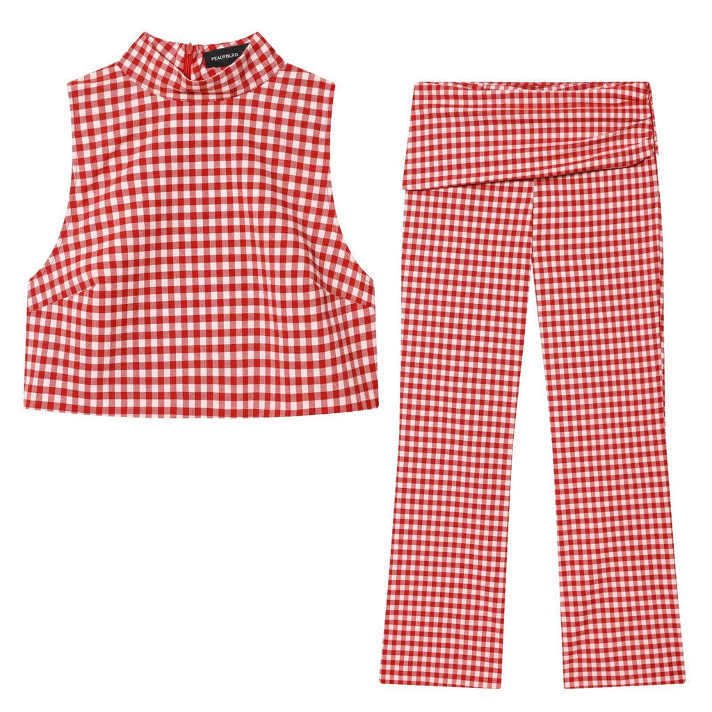 Conjunto vichy top/pantalón