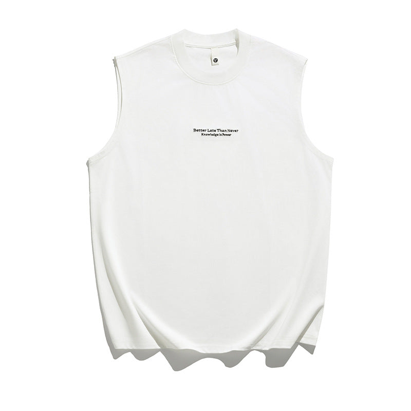 Camiseta lettering sleeveless