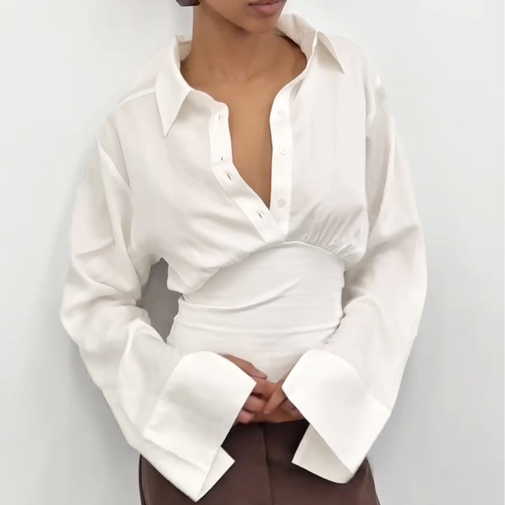 CAMISA CORSETERA COMBINADA