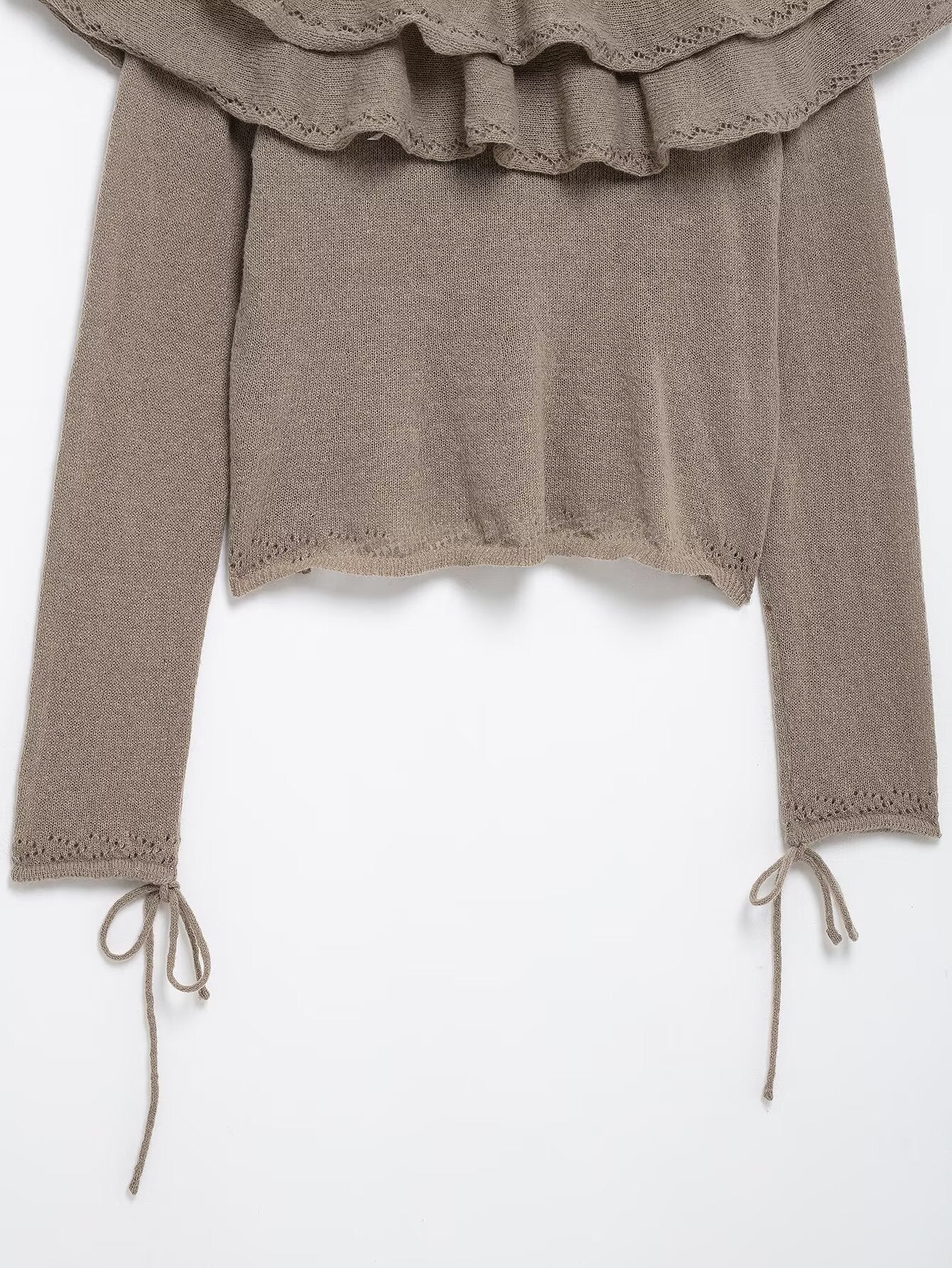 Suéter punto volantes