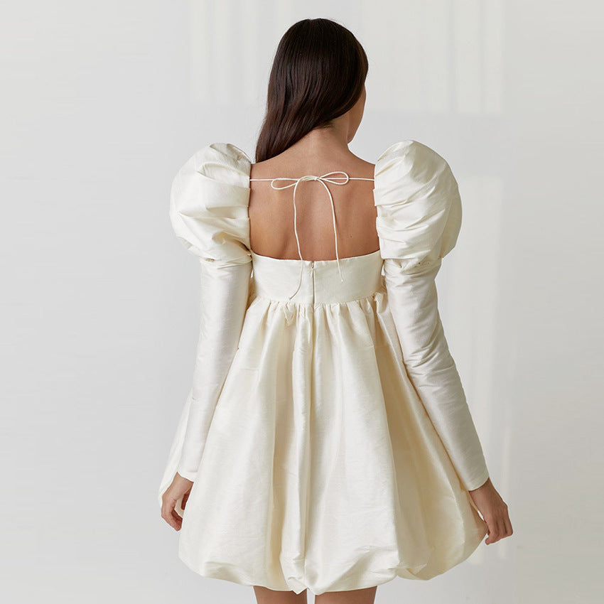 Vestido mini satén