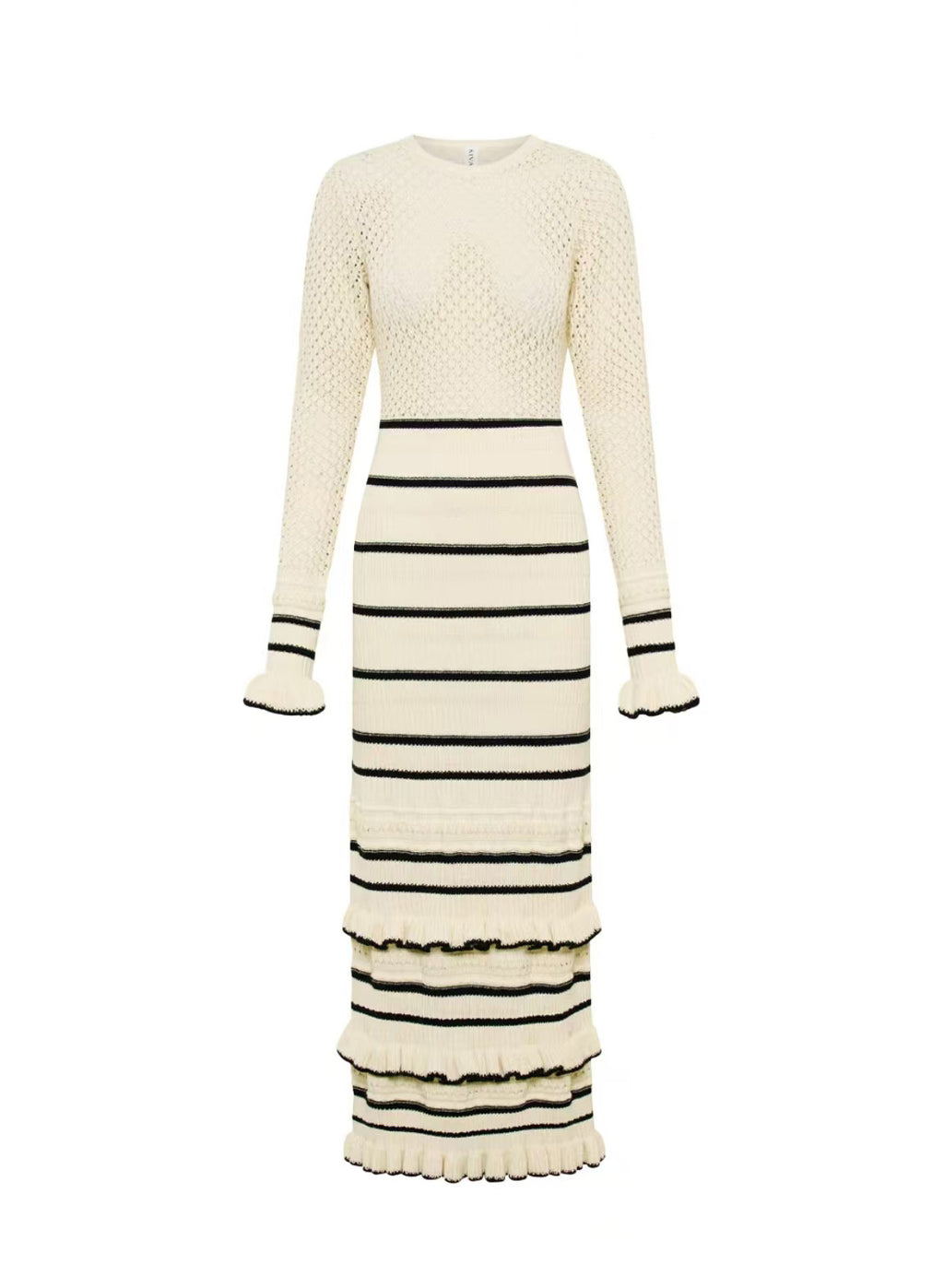 Vestido midi punto