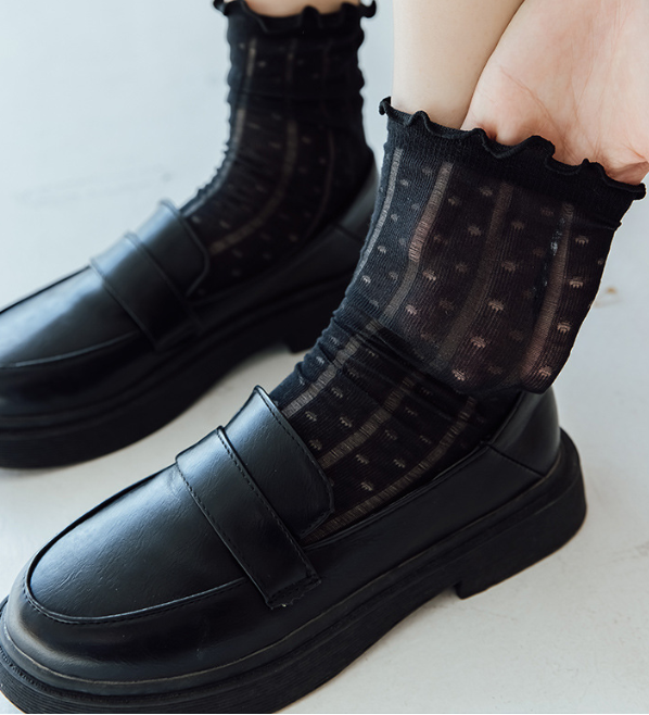 Calcetines calados ondulado