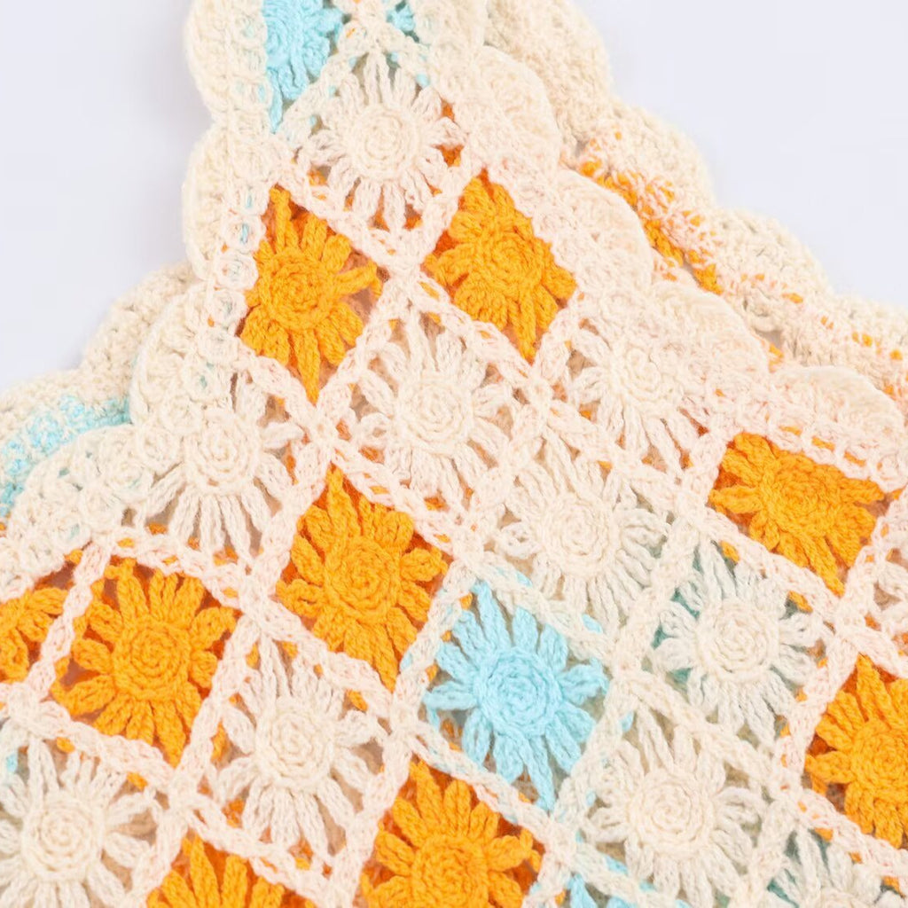 Vestido mini crochet