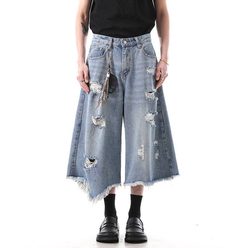 Jeans irregular cropped