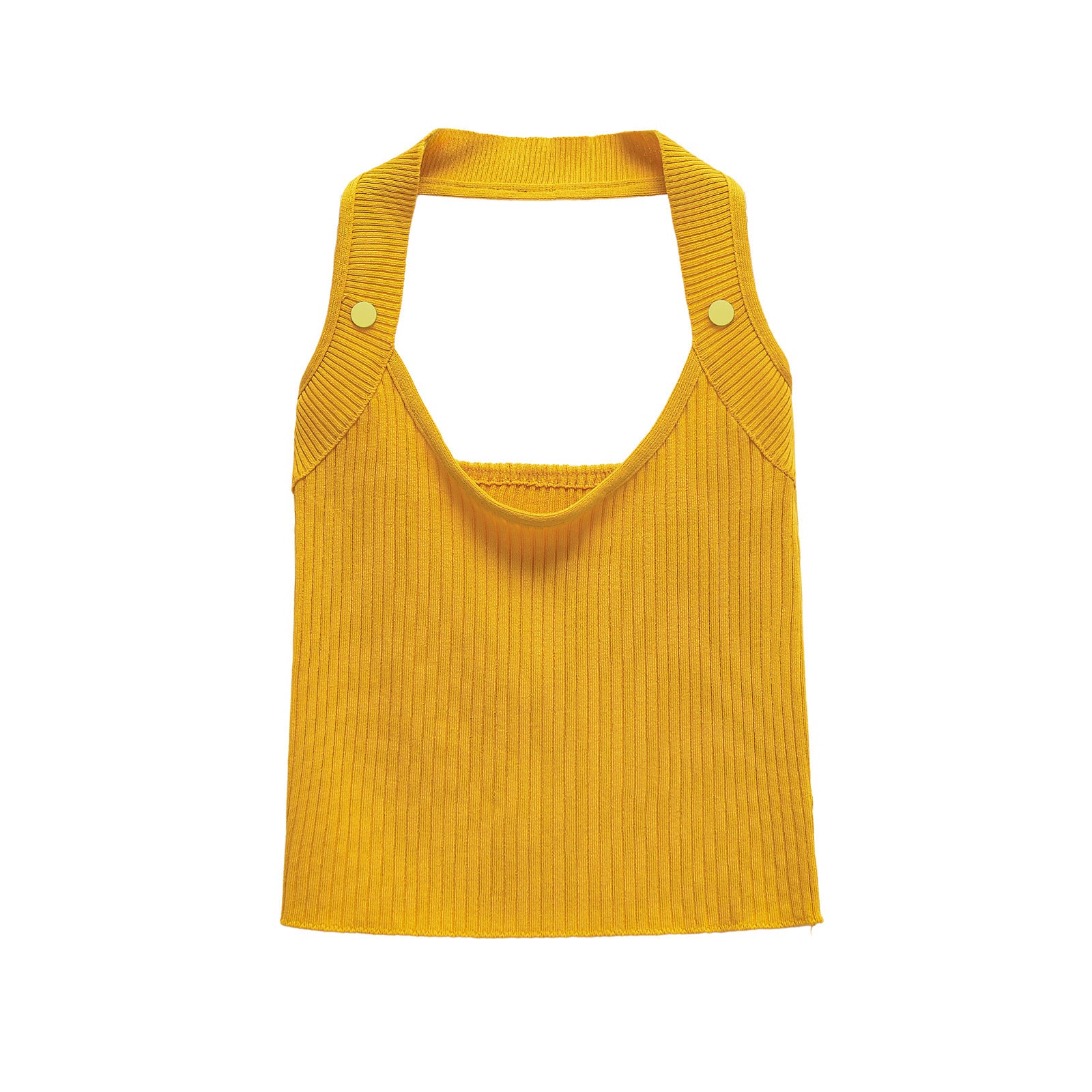 Top punto-canalé halter