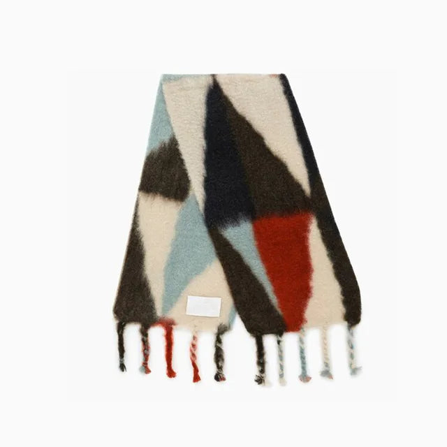 BUFANDA JACQUARD GEOMÉTRICA