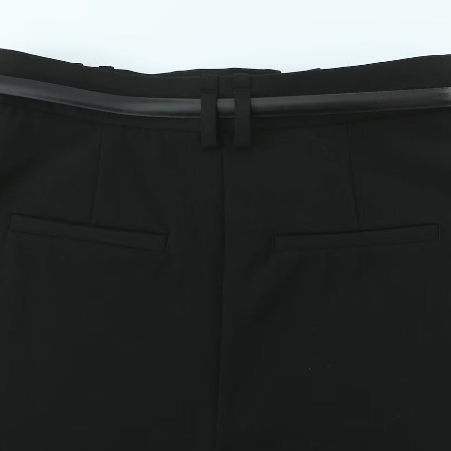 PANTALÓN CAPRI RECTO CINTURÓN