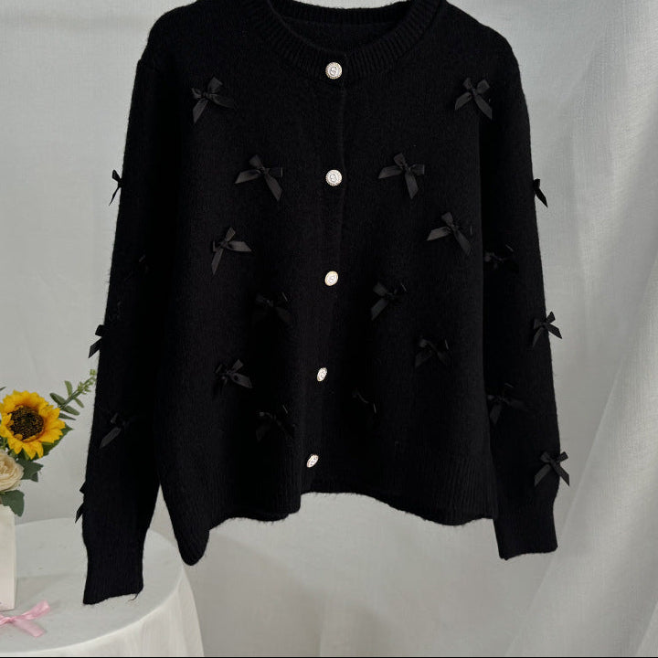 Cárdigan punto lazo