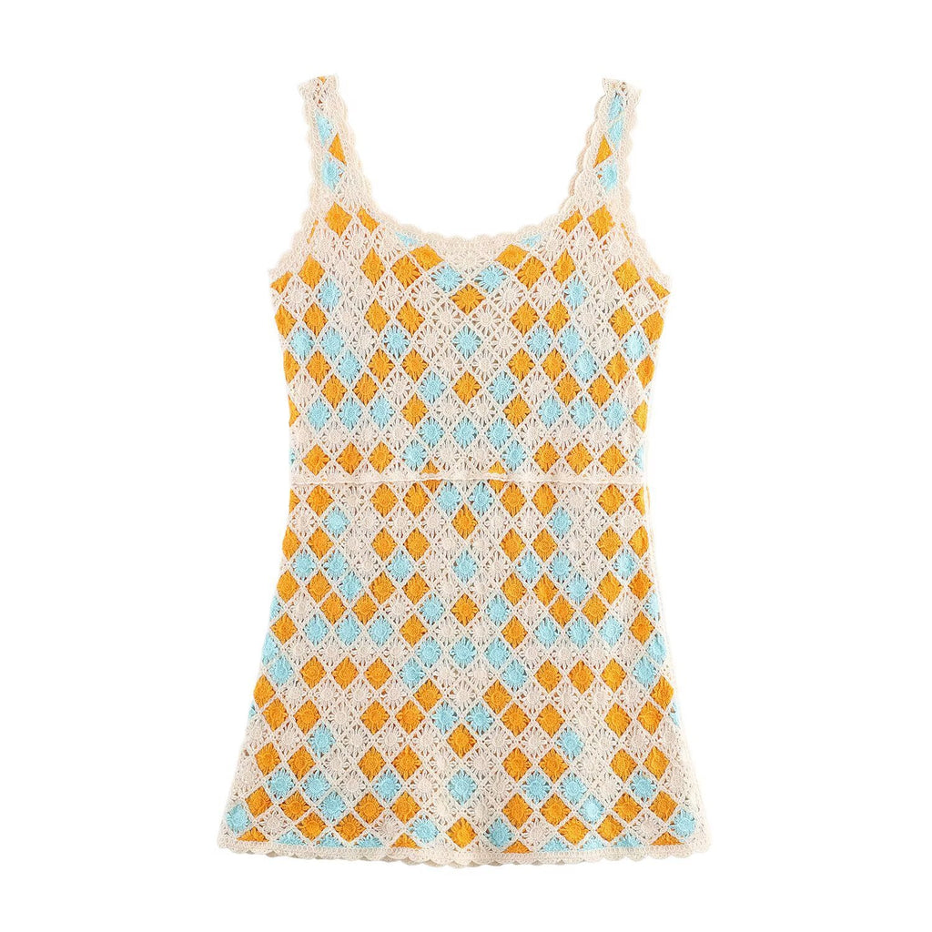 Vestido mini crochet