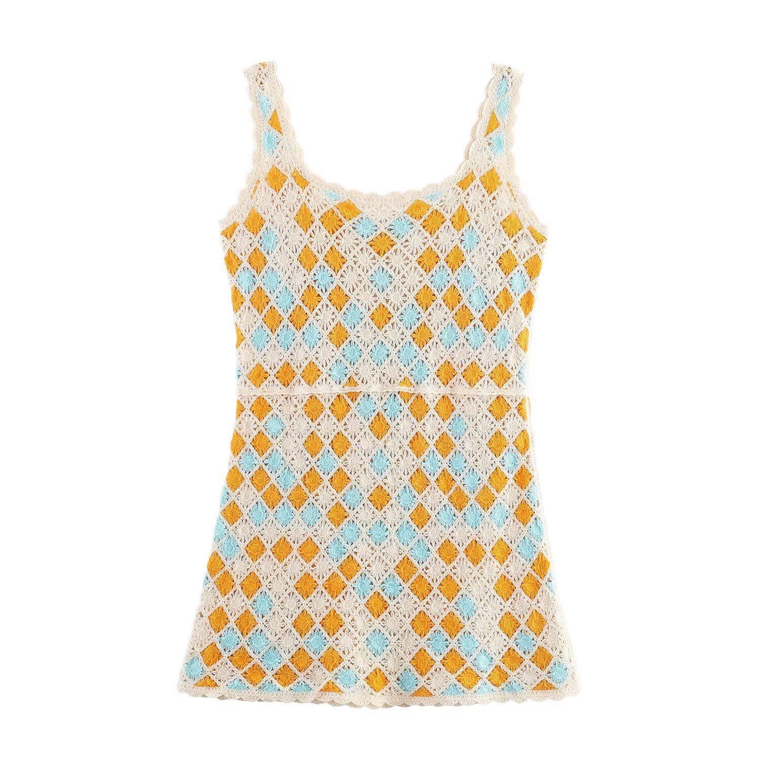Vestido mini crochet