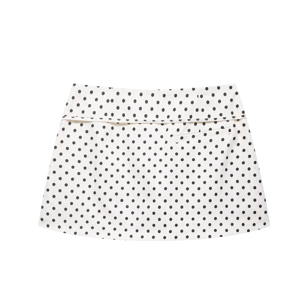 Minifalda lunares evasé