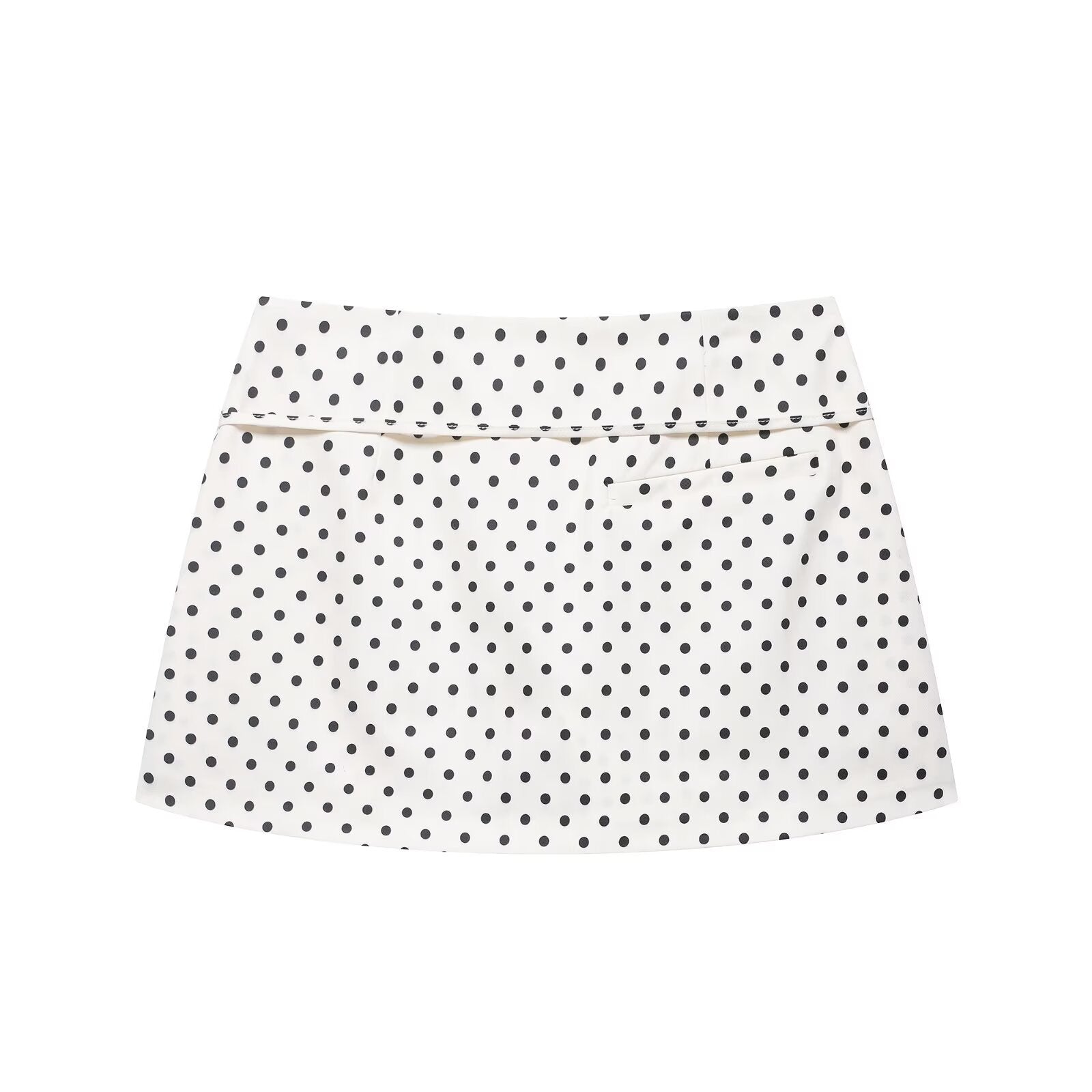 Minifalda lunares evasé