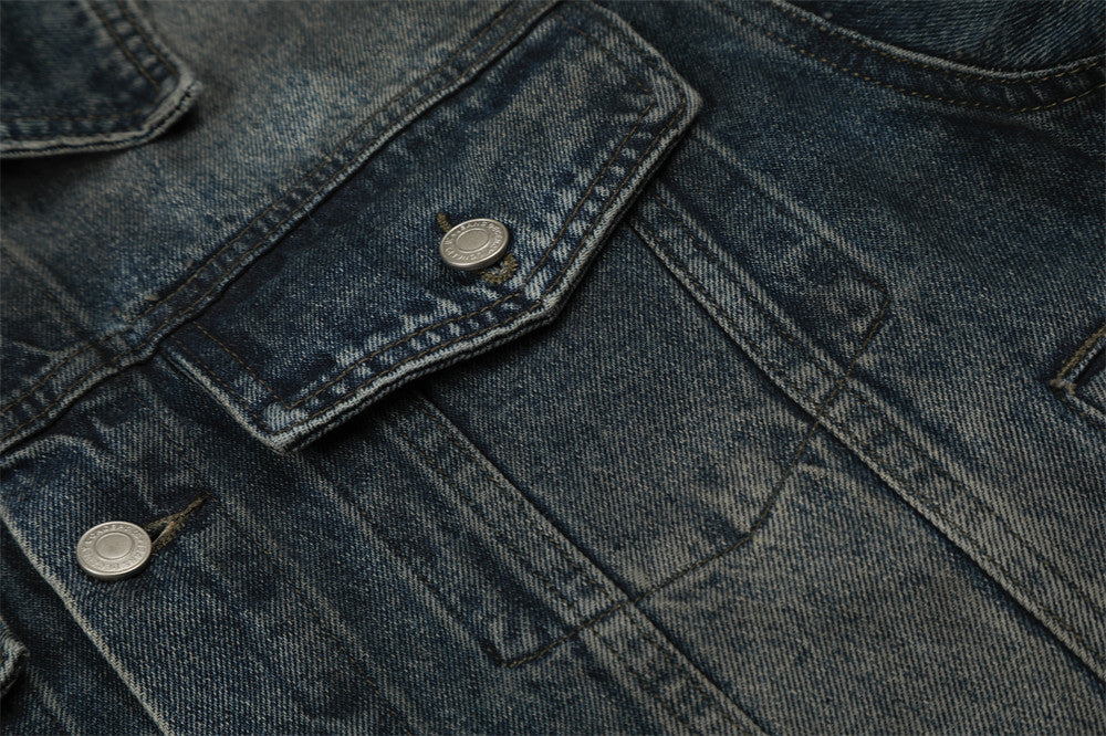 Chaqueta denim algodón