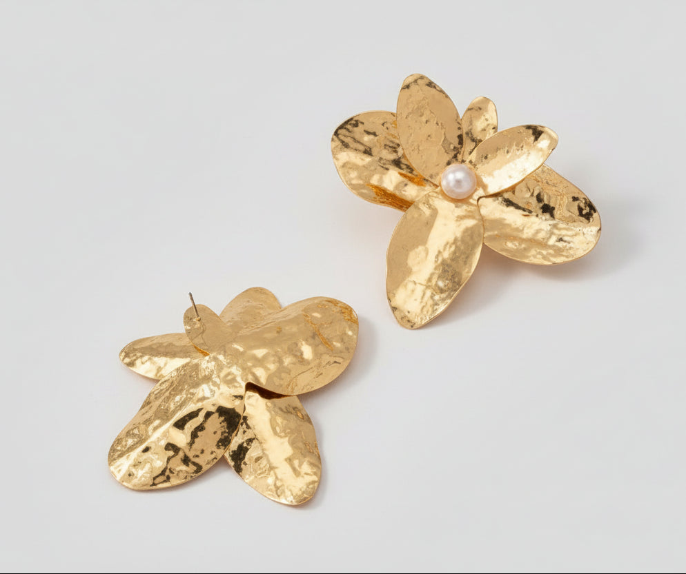 Pendientes XL flor