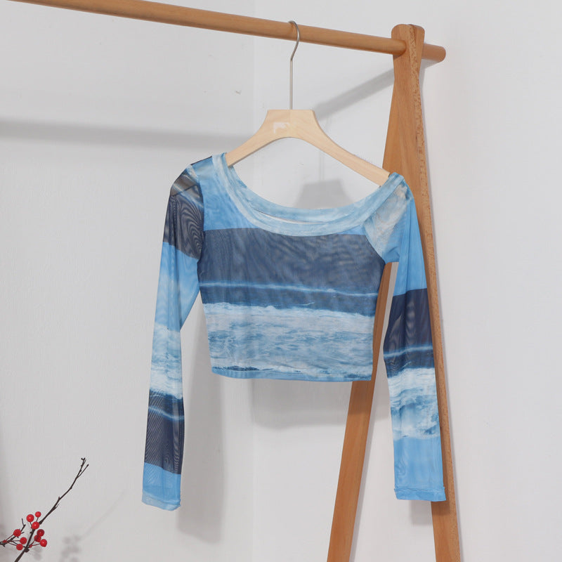 Camiseta muselina biselada