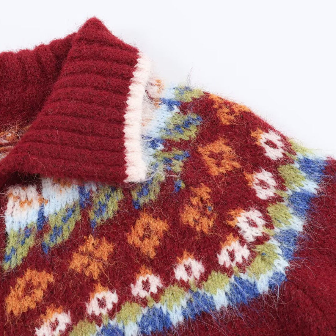 Chaqueta punto jacquard