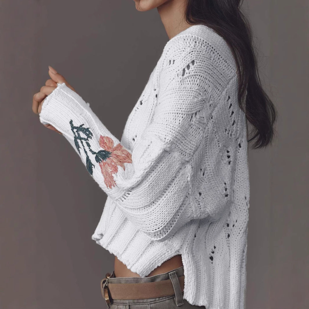 Jersey punto bordado