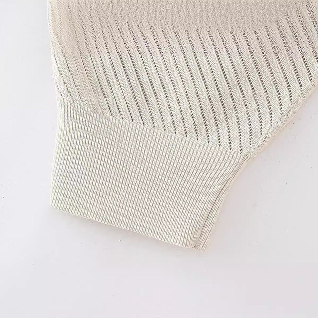 Top punto jacquard
