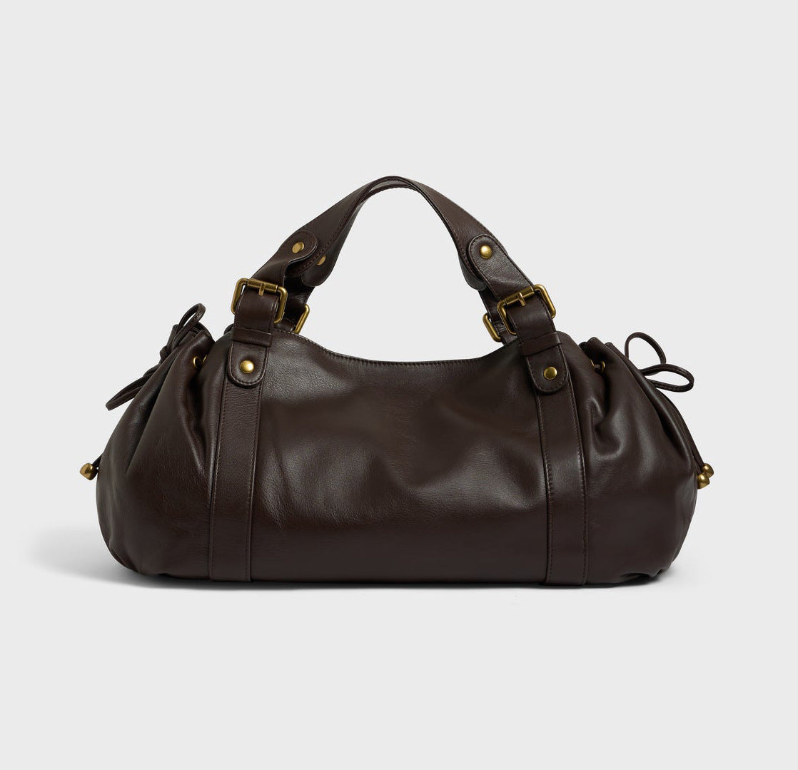 Bolso bowling fruncido