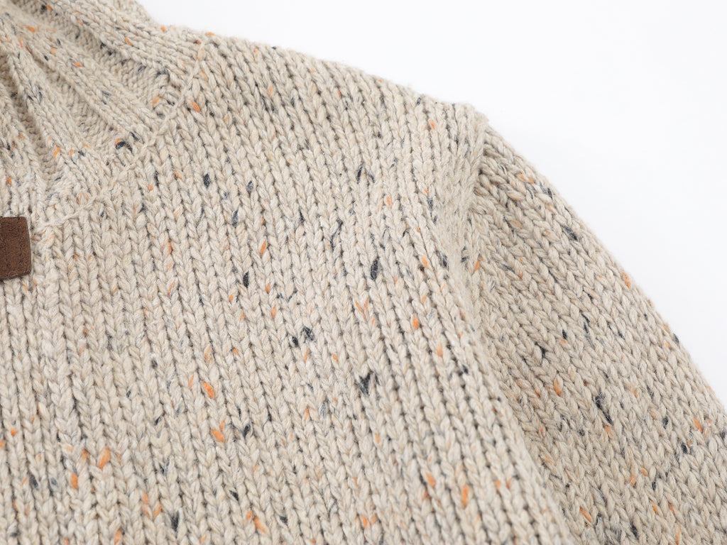 CHAQUETA PUNTO MOTEADO HEBILLAS