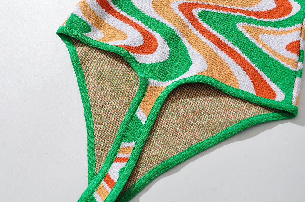 Body punto jacquard