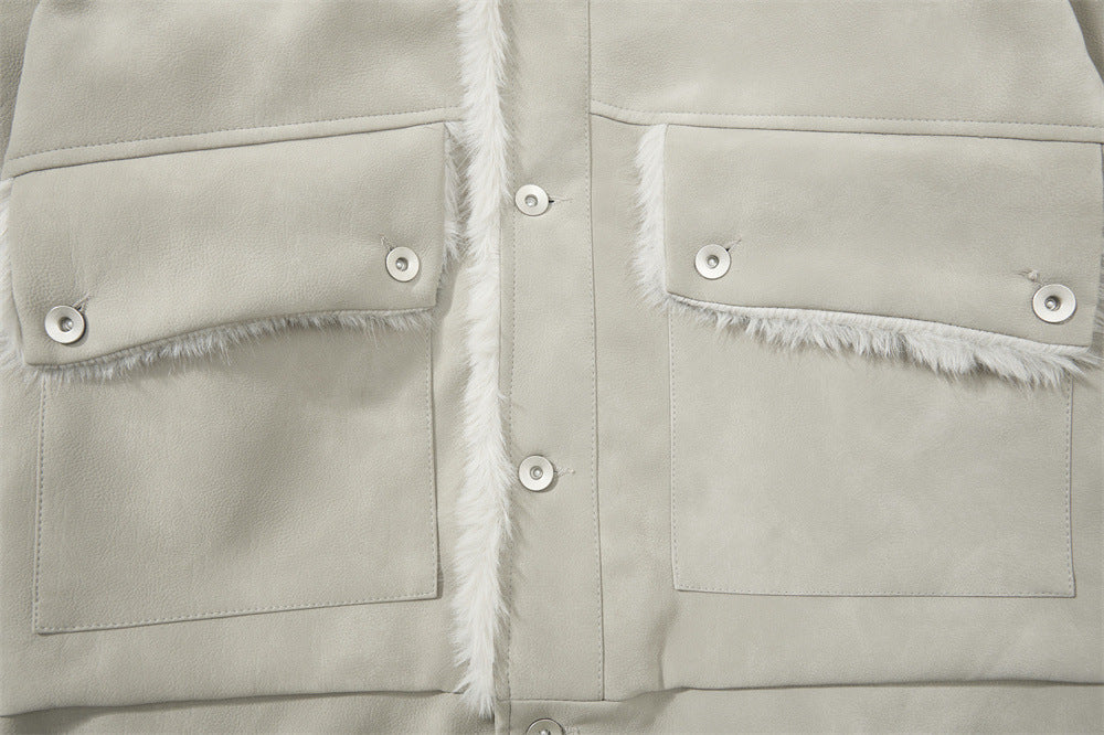 Abrigo loose-fit ante