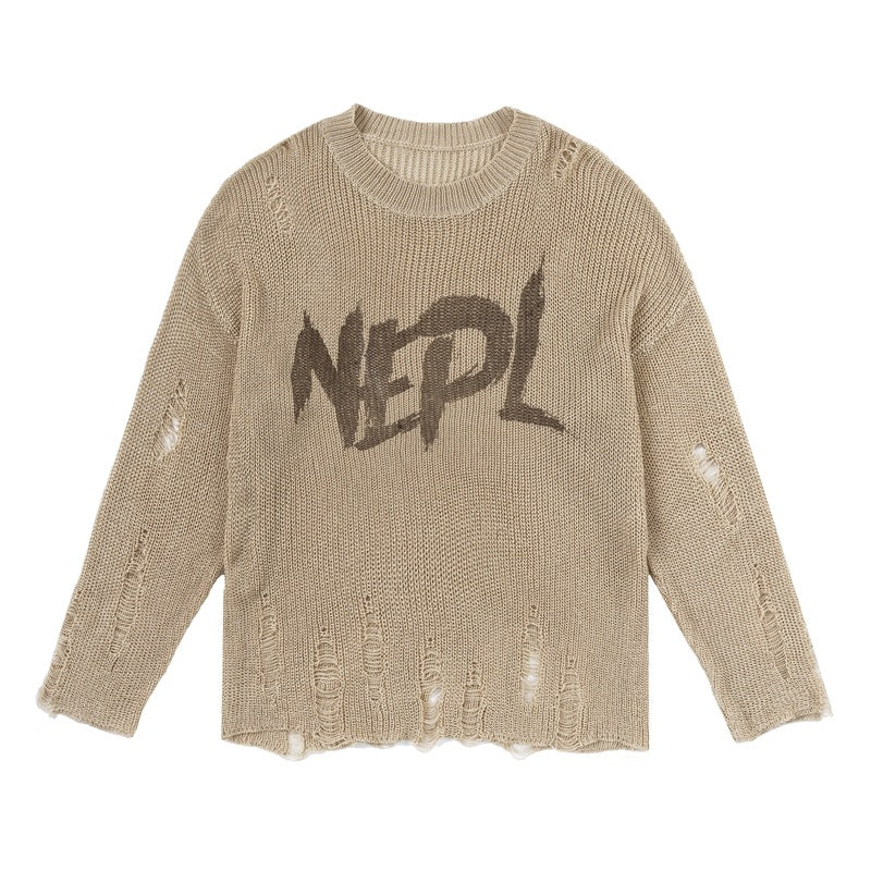 Suéter punto agujero