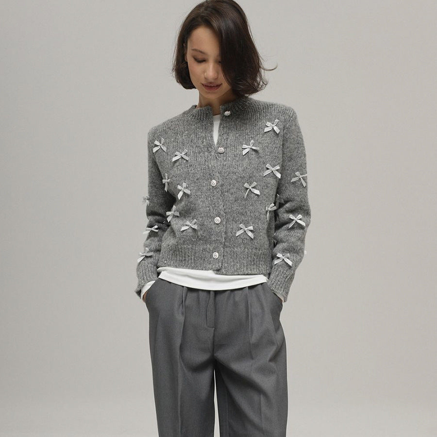 Cárdigan punto lazo