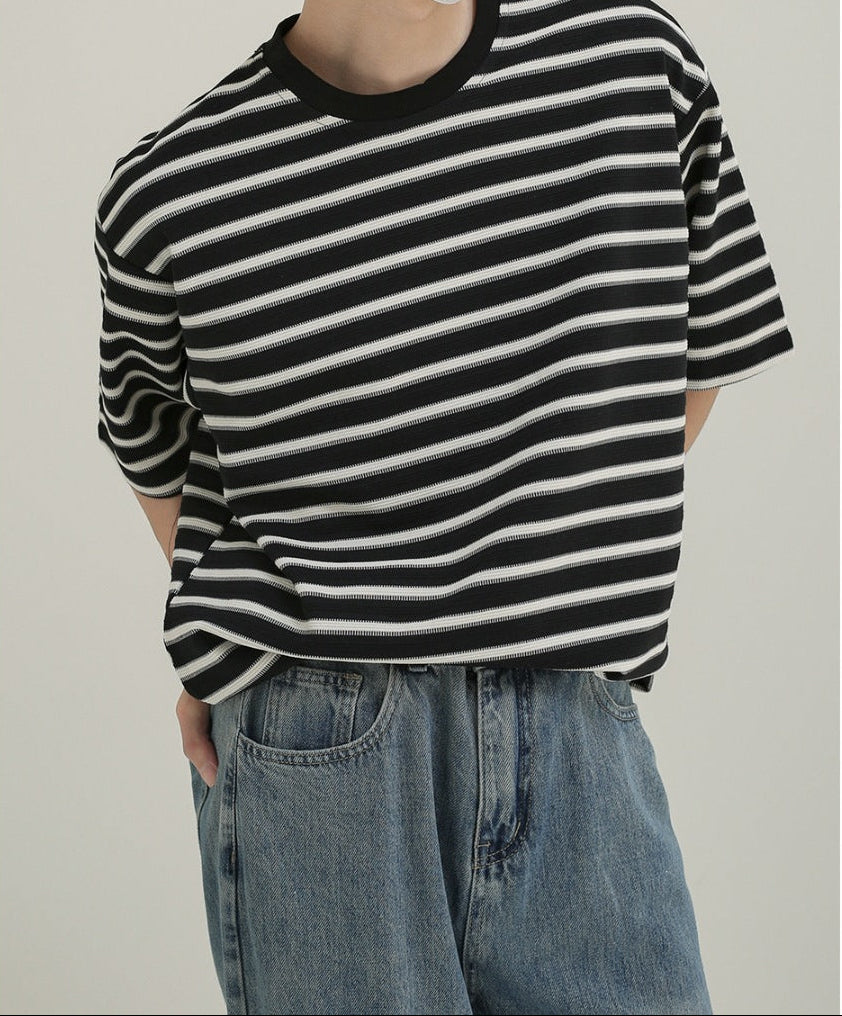 Camiseta oversize rayas