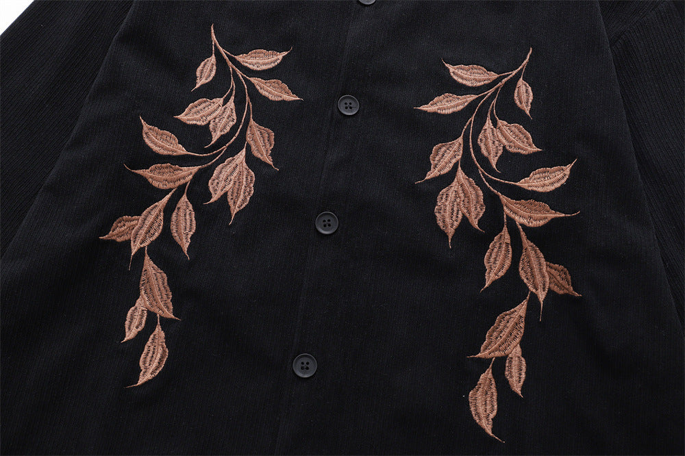 Camisa bordado loose-fit