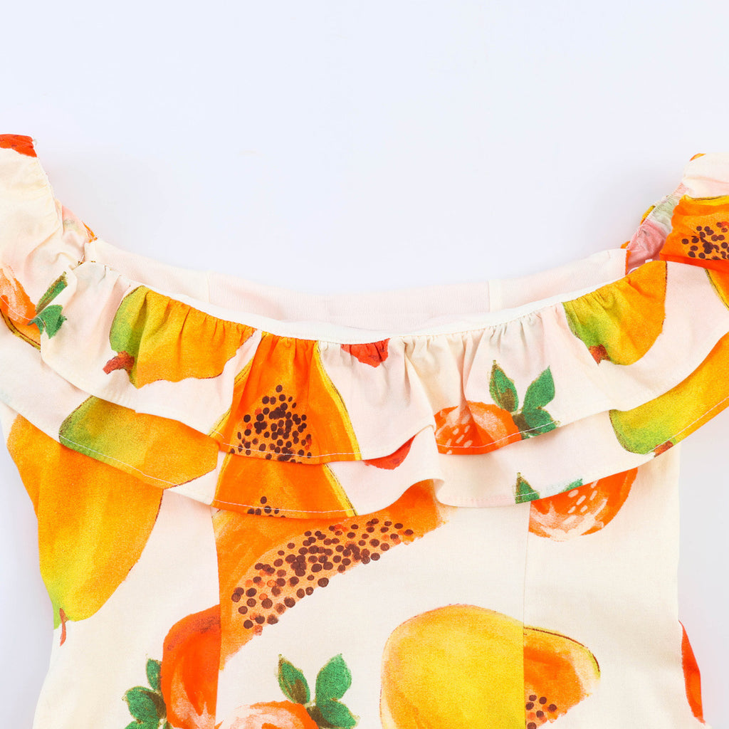 Vestido mini off-shoulder
