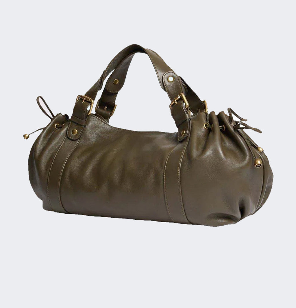 Bolso bowling fruncido