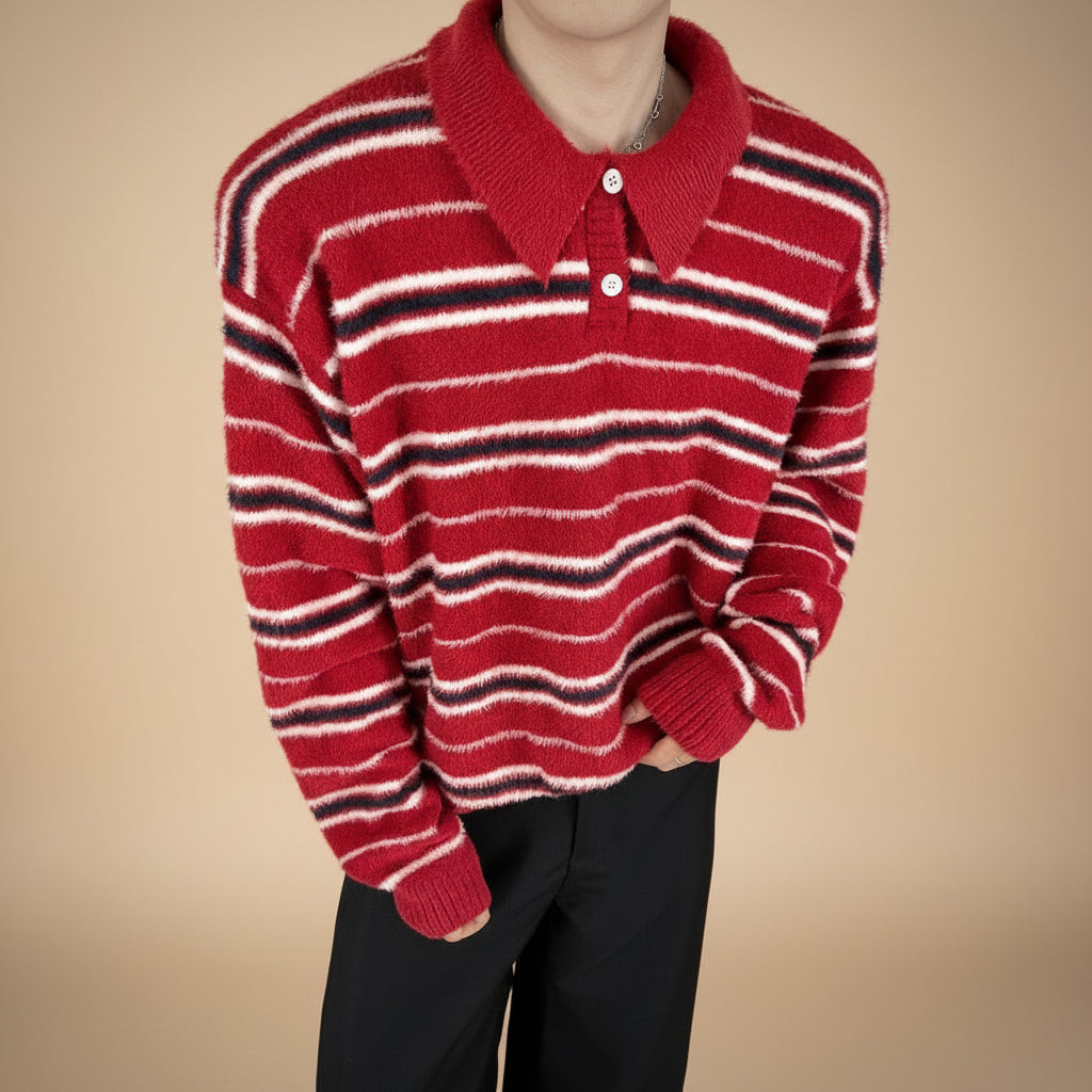 Suéter punto rayas