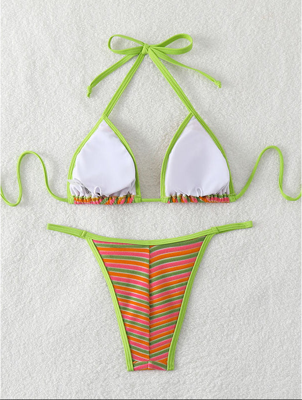 Bikini retro stripes