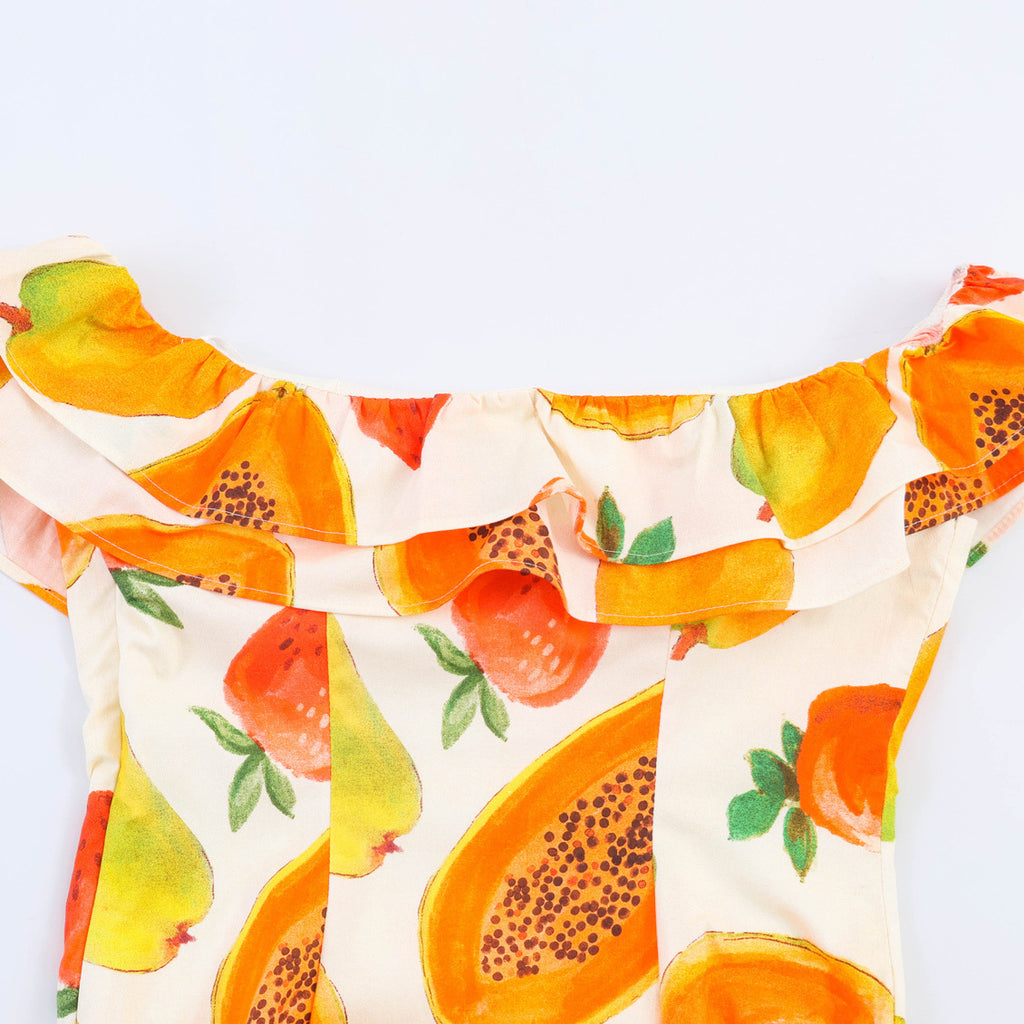 Vestido mini off-shoulder