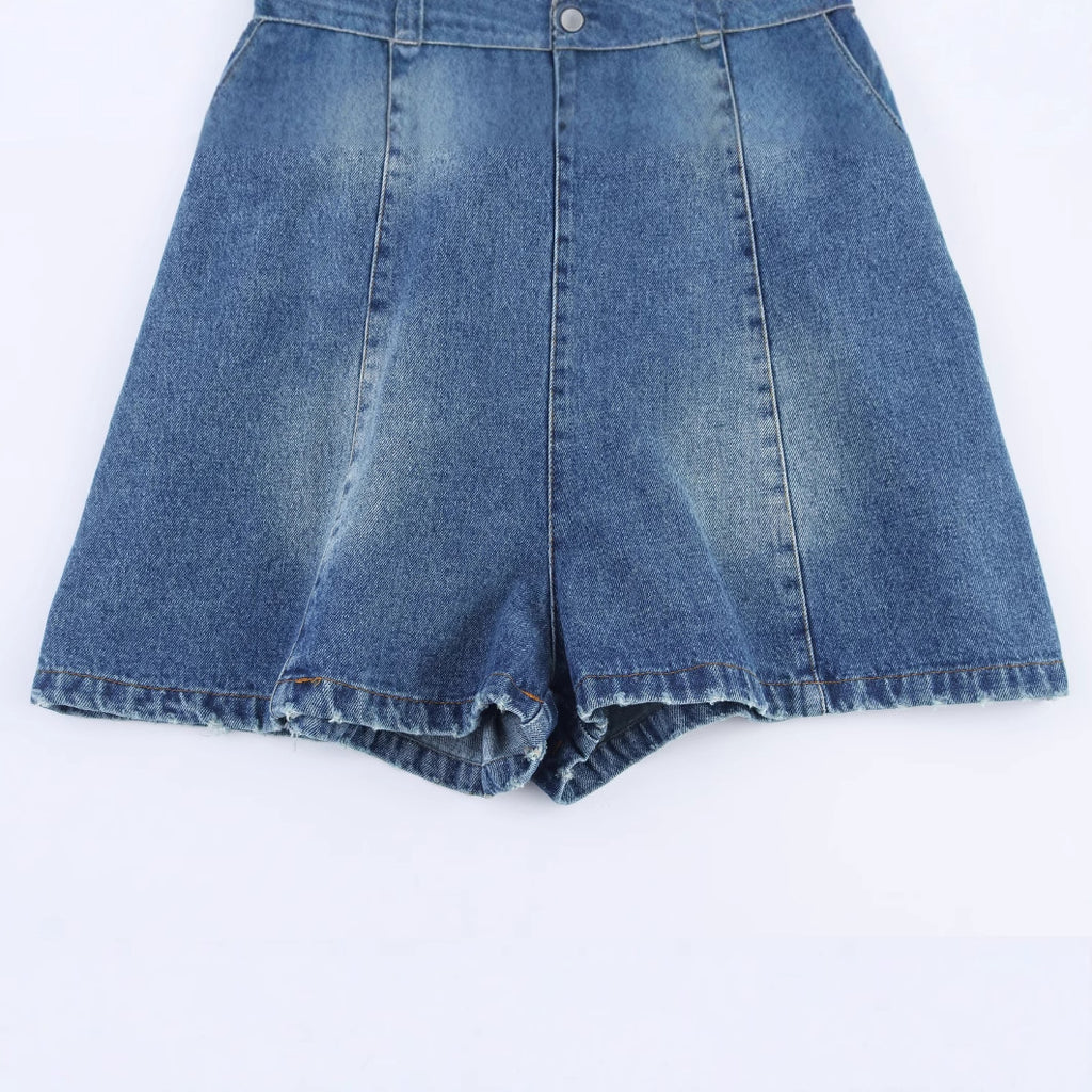 Mono denim halter