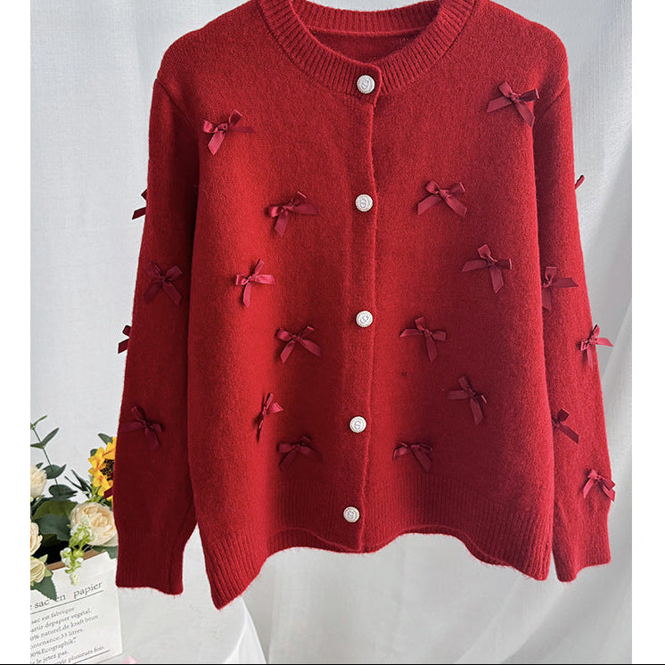 Cárdigan punto lazo