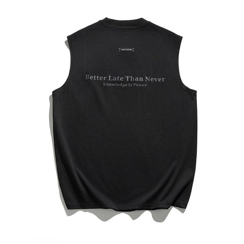 Camiseta lettering sleeveless