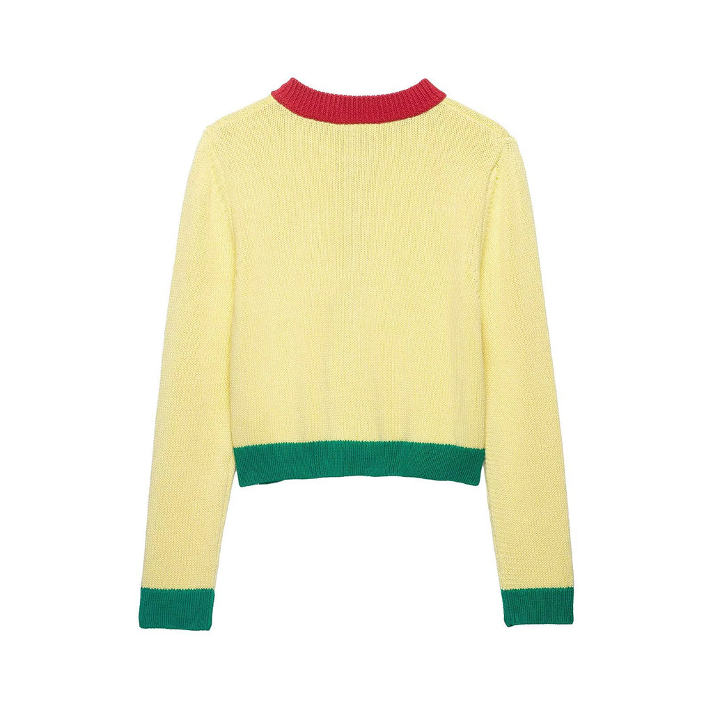 CHAQUETA PUNTO COLOR-BLOCK