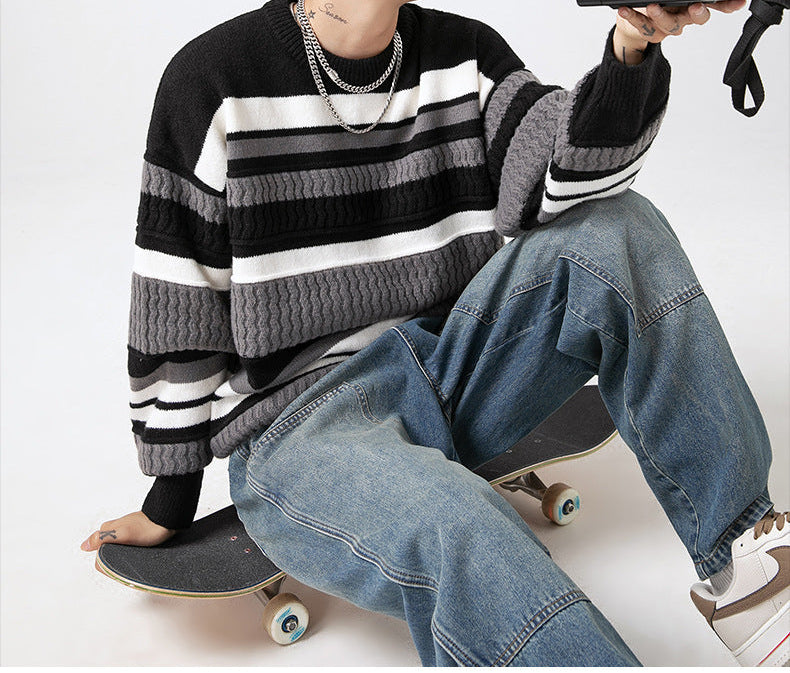 Suéter cuello redondo