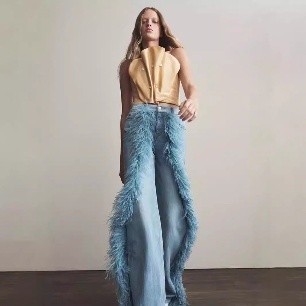 Jeans rectos feather