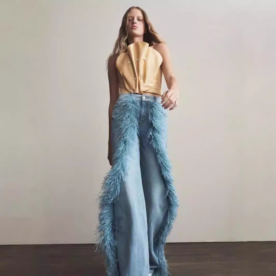 Jeans rectos feather