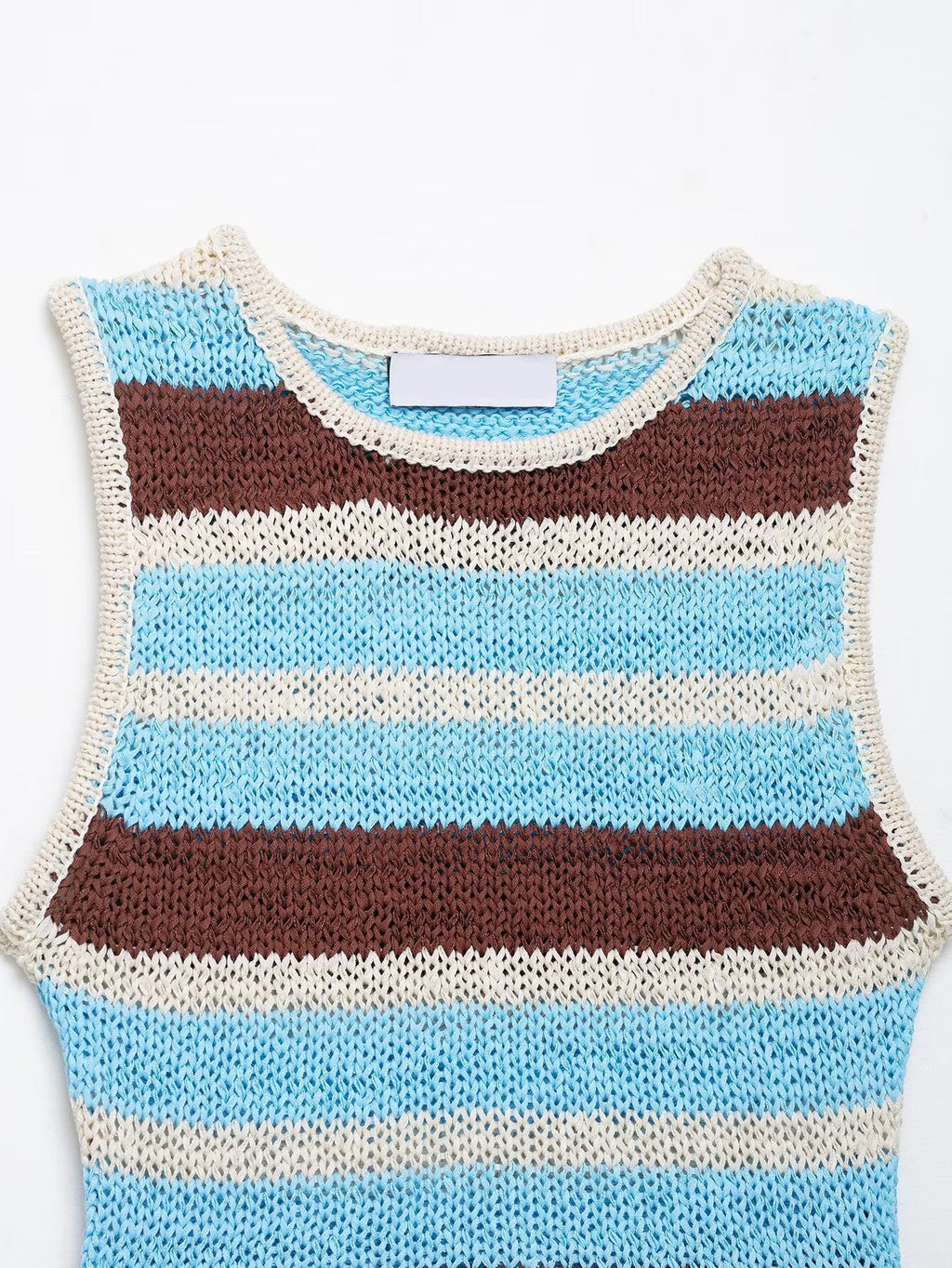 Top de punto sleeveless