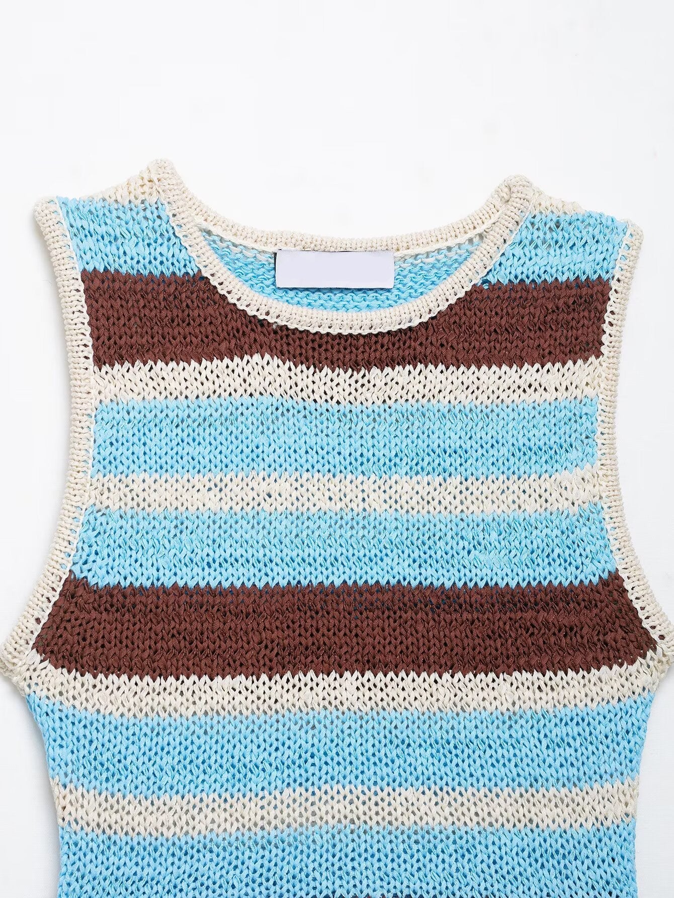 Top de punto sleeveless