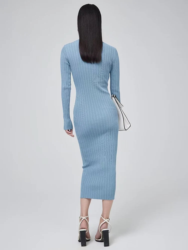 Vestido midi perkins
