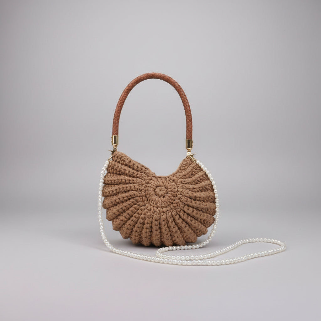 Bolso crochet concha