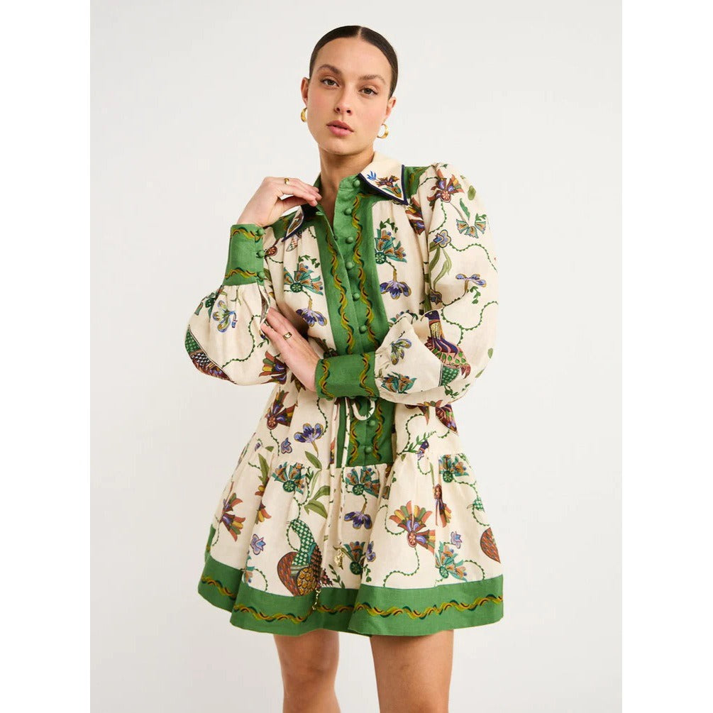Vestido mini floral